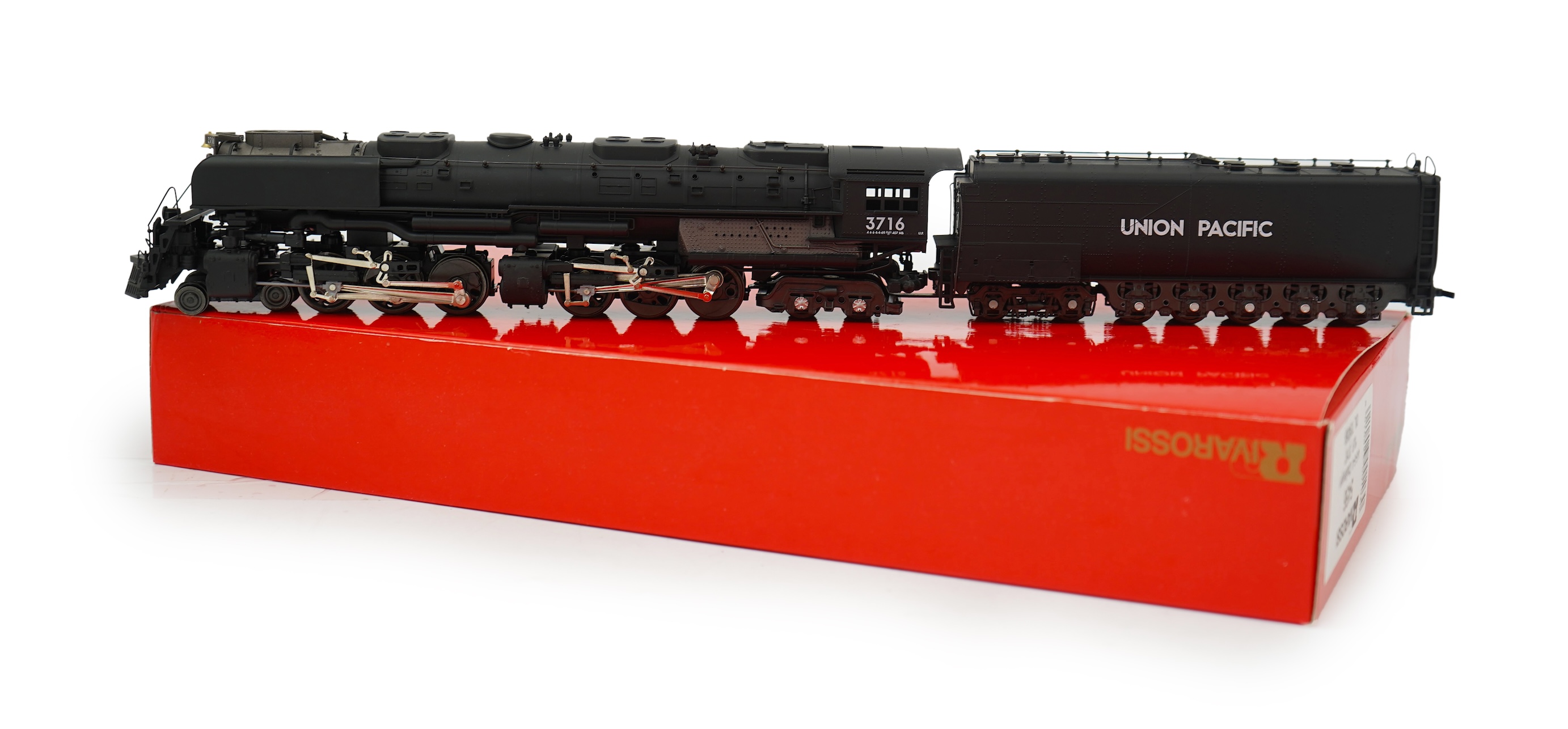 A boxed HO gauge Rivarossi (5456) model of Union Pacific Challenger, 3716, 4-6-6-4 tender locomotive, powered for two rail operation.
